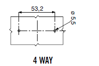 Sicherungshalter UniVal - 4-pol. - mit Kontakte