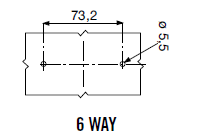 Sicherungshalter UniVal/normOTO 6-pol. ohne Deckel