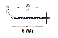 HOUSING WITH TERMINALS