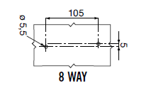 HOUSING WITH TERMINALS