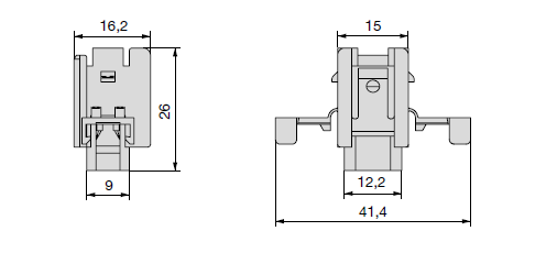 MINIVAL IN-LINE Halter - Gehäuse