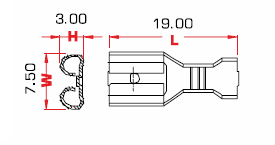 Relaissockel Crimpkontakt 6,3mm - Kabeldurchmesser: 2,00-4,00mm² - Material: CuZn - Spule: 4000