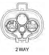 2 WAY POWER wasserdicht MALE Halter schwarz