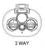 4 WAY POWER wasserdicht FEMALE Halter mit Dichtung schwarz (copy)