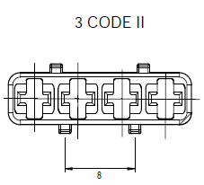 4 - Way Power wasserdicht Female Halter Code I schwarz (copy)