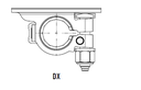 Batterieklemme gestanzt (+) mit 2 Stehbolzen - M6-M6 - DX - Kabelquerschnitt 10-20mm²