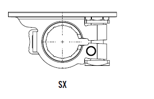 Batterieklemme gestanzt (+) mit 2 Stehbolzen - M6-M6 - DX - Kabelquerschnitt 10-20mm² (copy)