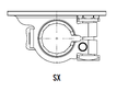 Batterieklemme gestanzt (-) mit 2 Stehbolzen - M6-M6 - DX - Kabelquerschnitt 25-40mm²  (copy)