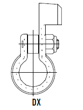 Batterieklemme mit Schraubklemme, Kabelquerschnitt 10-20mm²