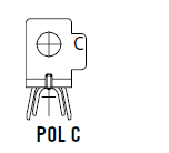 RING TERMINAL MIDI G90M5 POL.C
