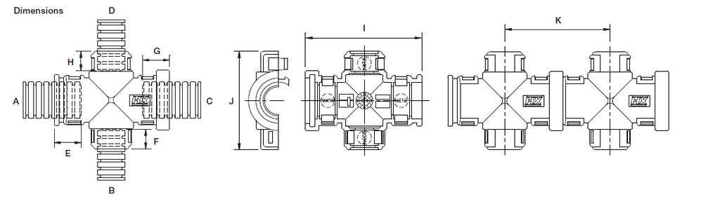 ABB - Zweiteiliger X-Verbinder - NC12081208 (copy)