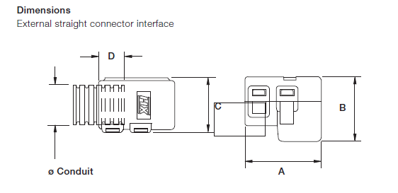 ABB - Externe teilbare Steckverbinder - Serie Delphi - NC 08 - NW 7,5