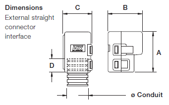 ABB - Externe teilbare Hochtemperatur-Steckverbinder - Gerader AMP AS Superseal Anschluss - NC 12 - NW 10  (copy)