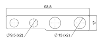 Brücke für MegaVal Halter 558-2Midi+1Mega (copy)