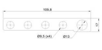 Brücke für MegaVal Halter 55558-4Midi+1Mega