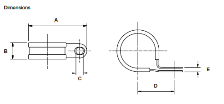 Metallbefestigungslasche mit Ummantelung für Wellrohre