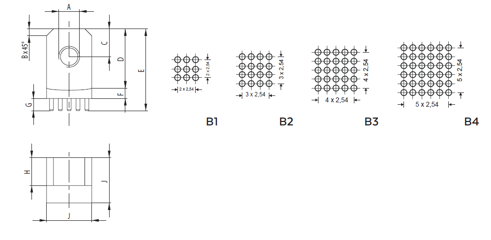 POWER EDGE - BlueBrass - Hochstrom PCB-Anschluss (copy)