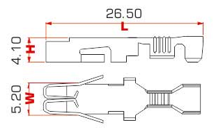 UniVal/UniOTO Crimpkontakt- Kabeldurchmesser 1,00-2,00mm² - Material: CuZn - Spule: 2000