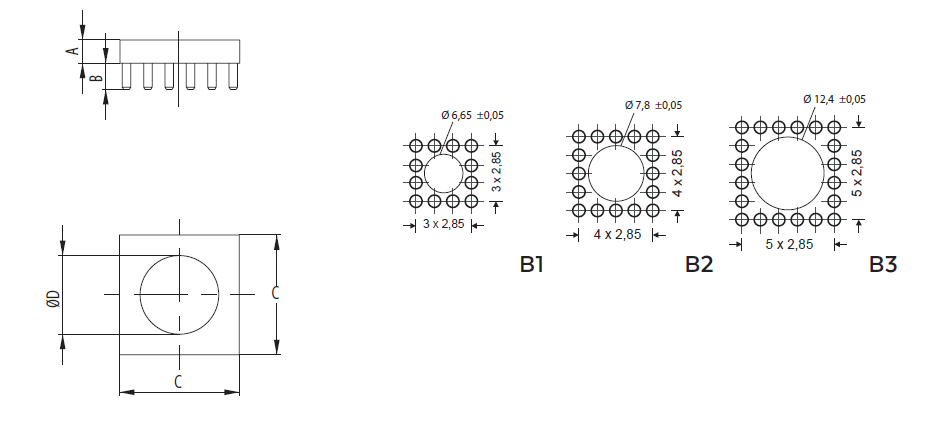 POWER 2 GROUND - BlueBrass - Hochstrom PCB-Anschluss (copy)