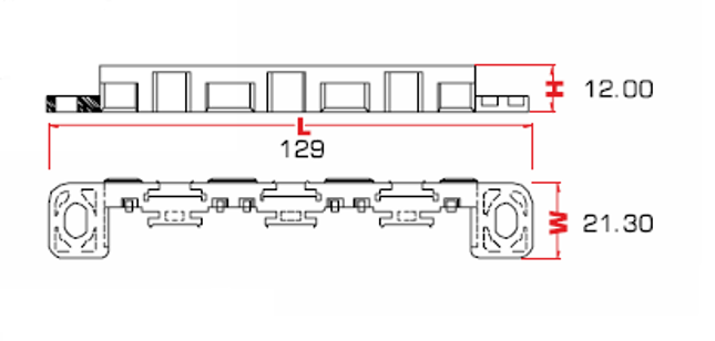 Sicherungs-/Relaisbox System CVEP - 3-pol. - Rahmenteil - Material: Nylon66+33%GF/Nylon6/FR