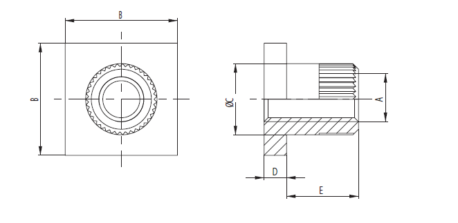 POWER 2 SOCKET - BlueBrass - Hochstrom PCB-Anschluss