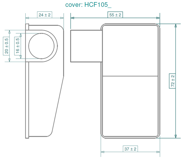 Abdeckung für Batterieklemme HCF101