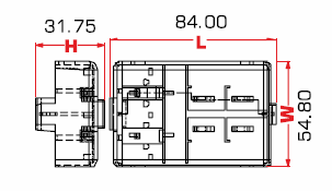 Abdeckung für MDP-23FB Sicherungshaltermodul