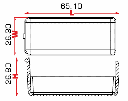 Abdeckung für EGB-08MFB - Modul Sicherunghalter MiniVal/MiniOTO - 8pol.