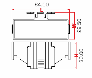 Erweiterungsadapter für Sicherungshaltermodul MDP-23FB
