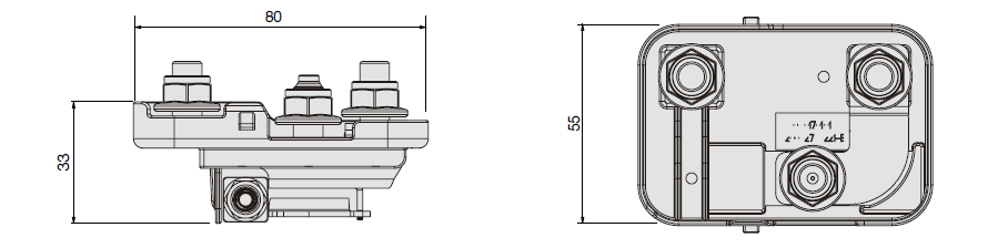 CBA J81 L4 - Kunststoffgehäuse mit Deckel und Batterieklemme für 1 Mega/PowerVal
