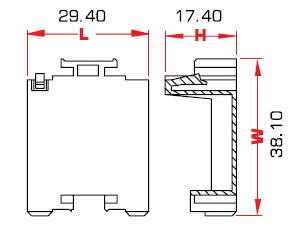 Blinddeckel für Sicherungshaltersystem CVEP