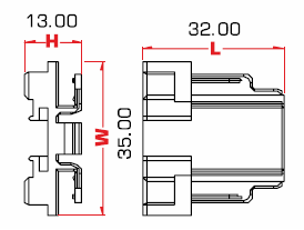 Adapter für Sicherungshaltermodul MDP-23FB
