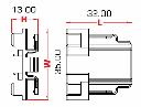Adapter für Sicherungshaltermodul MDP-23FB