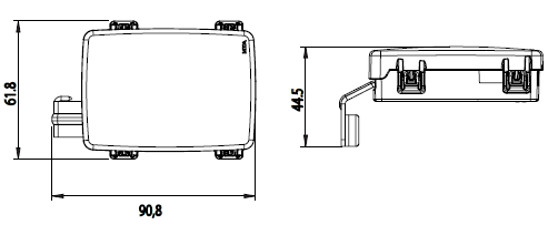 PRE-MOUNTED HOUSING DX FOR 3 MIDIVAL WITH COVER AND BUS BAR