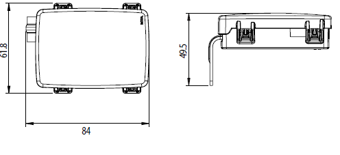 PRE-MOUNTED HOUSING SX FOR 3 MIDIVAL WITH COVER AND BUS BAR