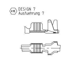 Steckverbinder für den Automobilbereich FLACHSTECKER2 8X0 8