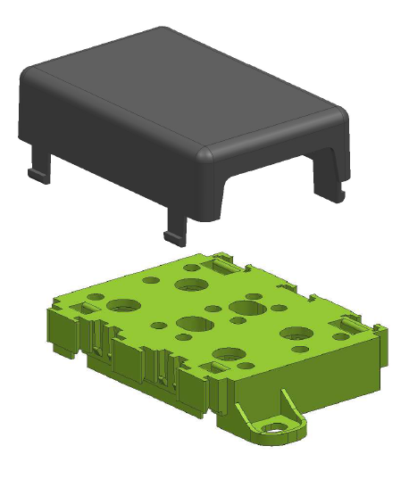 Sicherhalter Modul für CVEP Rahmensystem - Kombinierbar für 2 x Mega/1 x Mega 4 x Midi/6 x Midi ohne Deckel und Rahmenteile (optional)