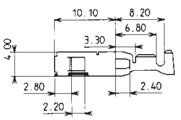 Steckverbinder 2.8 Female SICMA-3 Clean Body SN Terminal - Kabelquerschnitt: 1,00-2,50mm²