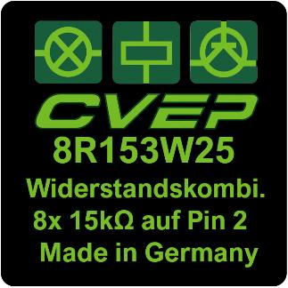 Widerstandskombination - 8x 15KOhm 0,25W