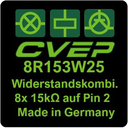 Widerstandskombination - 8x 15KOhm 0,25W