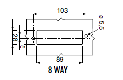 HOUSING W/OUT TERMINALS