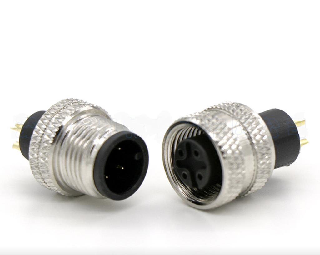 M12 Rundstecker - 4-pol. Buchse - 4A - 250V - 22AWG