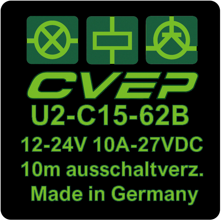 Timer 12/24V 15/20A - 10min. off delay - retriggerable - with metal bracket ZUB000084