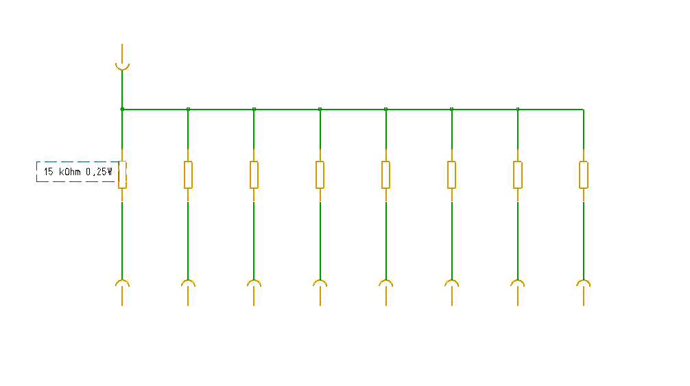 resistor combination - 8x 15KOhm 0.25W