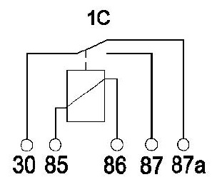 Power Relay 12V - Change-Over - 250A - with bracket - terminals: 3xM6 / 2x6,3mm