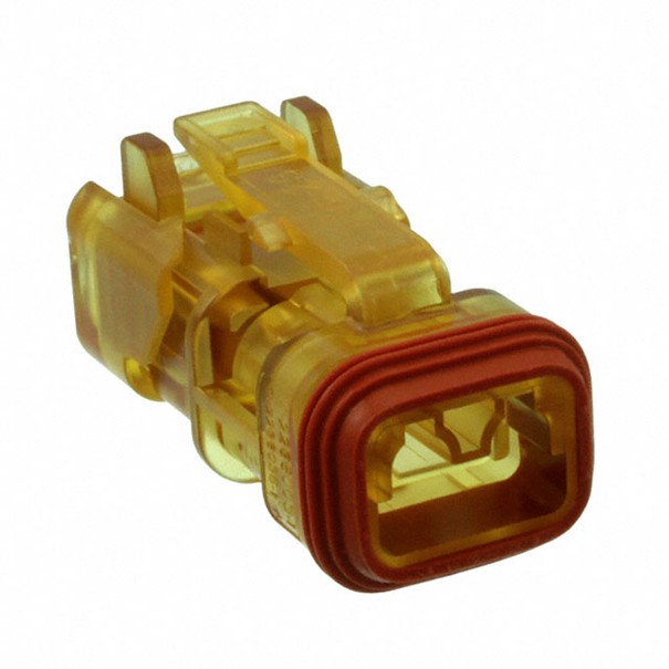 Socket housing 2-pin DT series - transparent