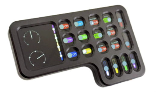 CVEP CANDiCon25 - CAN control terminal - Display 2x 5"’ - Touch - Housing: Aluminium black