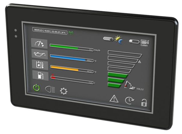 GSt-A07C-120 7’ Compact HMI in basic configuration for cost-sensitive applications, programmable with GSe-VISU.