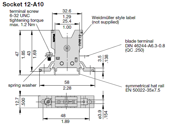 Fuse holder for ETA automatic circuit breaker series 1170-21 - 4-pol. 
