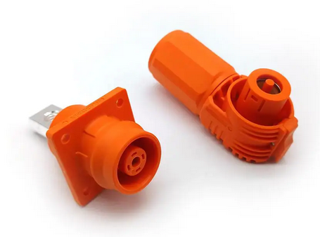 Energy battery storage plug 6 mm² Angle plug 25 mm² Orange